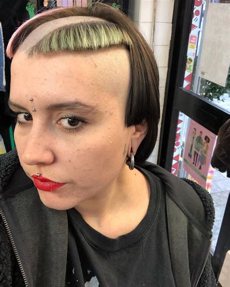 women getting extreme haircuts.